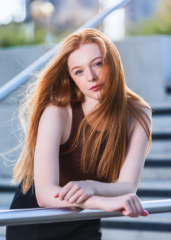 girl model red hair